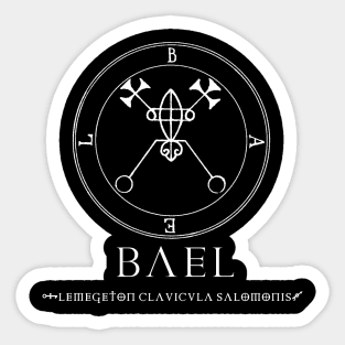 Lemegeton Bael Black Sticker